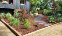 Notre zone d'activité pour ce service Paysagiste pour création de jardins modernes avec dallages géométriques, éclairage LED et arrosage automatique intégré à